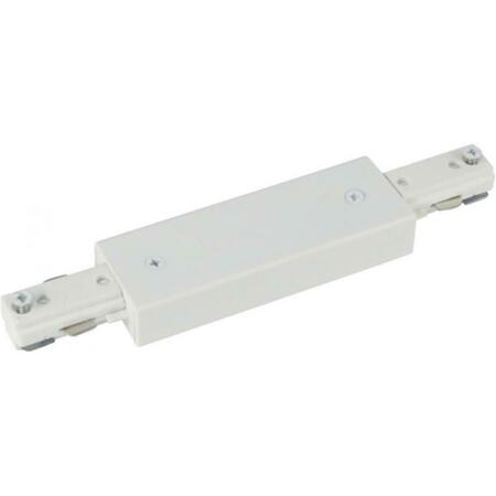 CAL LIGHTING Straight Connector with Power Entry- White HT-283-WH